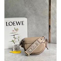 Loewe Mini Gate Dual Bag In Sand Calfskin LS929145