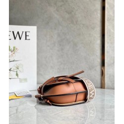 Loewe Mini Gate Dual Bag In Tan Calfskin LS929139