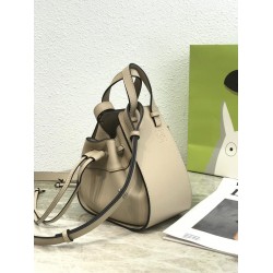 Loewe Mini Hammock Drawstring Bag In Sand Calfskin LS929150