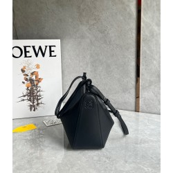 Loewe Mini Hammock Hobo Bag in Black Calfskin LS929152