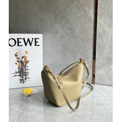 Loewe Mini Hammock Hobo Bag in Clay Green Calfskin LS929154