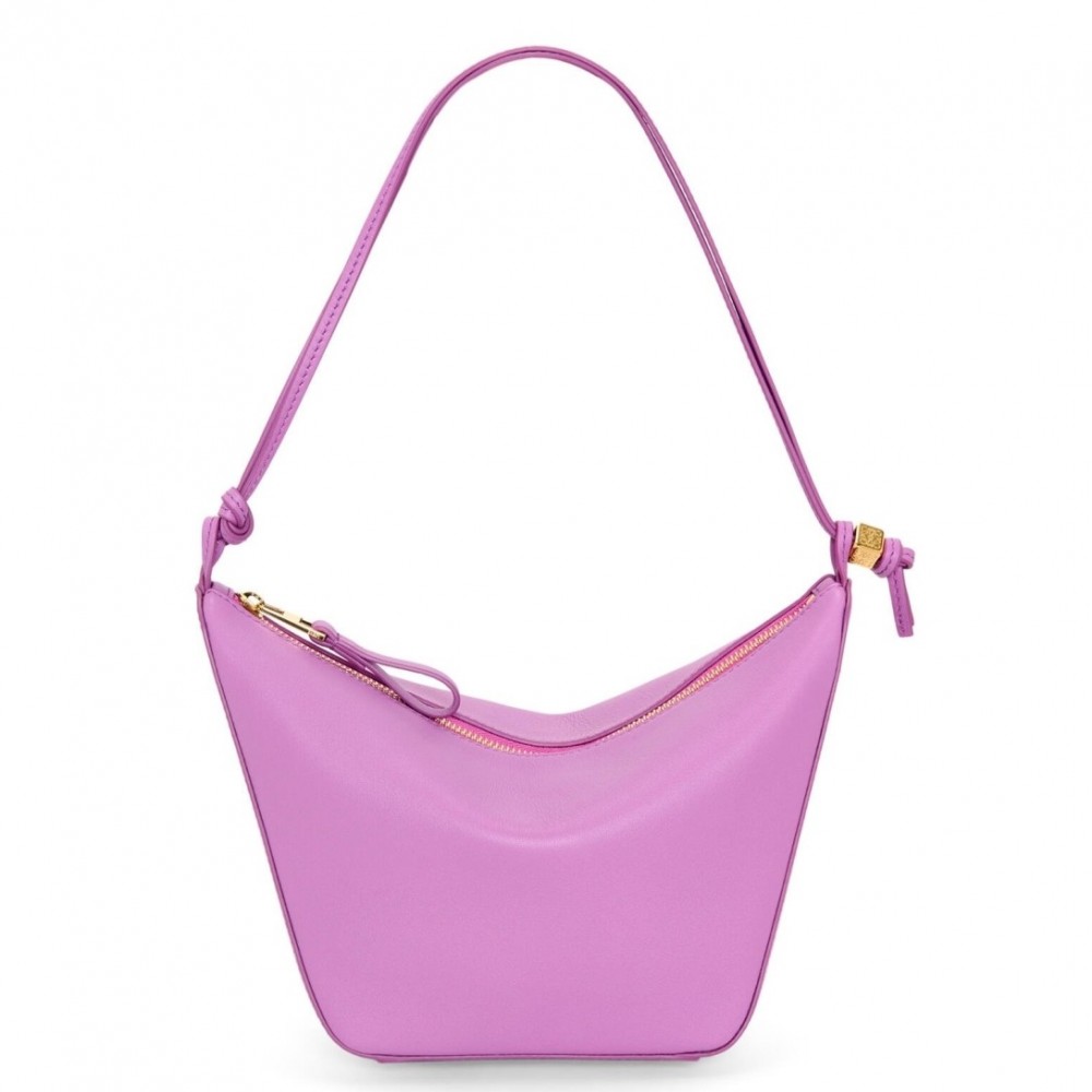 Loewe Mini Hammock Hobo Bag in Rockrose Calfskin LS929157