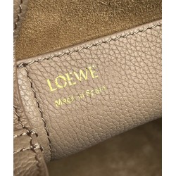 Loewe Mini Pebble Bucket Bag in Sand Grained Leather LS929163