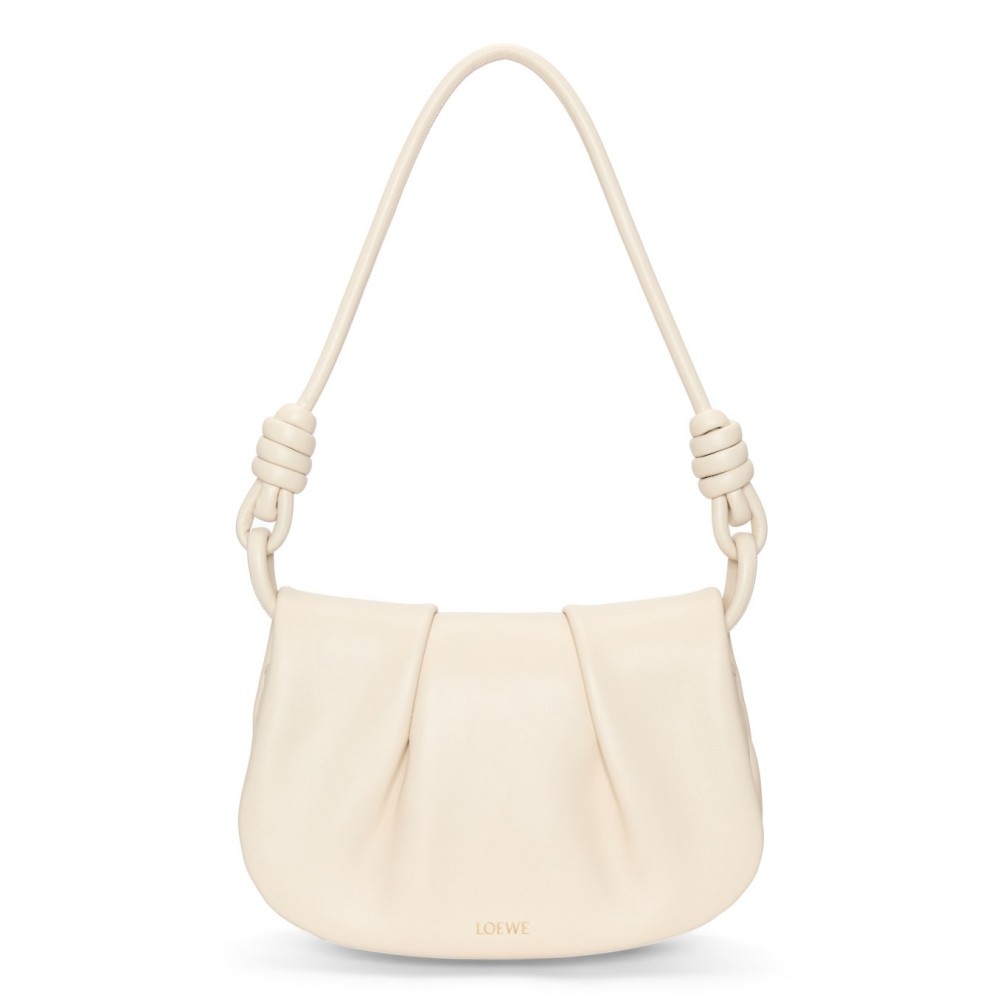 Loewe Paseo Satchel Bag in Angora Nappa Leather LS929177