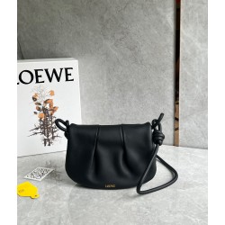 Loewe Paseo Satchel Bag in Black Nappa Leather LS929178