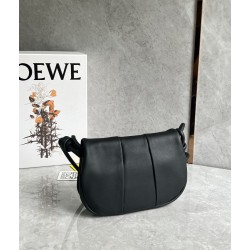 Loewe Paseo Satchel Bag in Black Nappa Leather LS929178