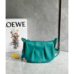 Loewe Paseo Satchel Bag in Green Nappa Leather LS929179