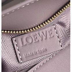 Loewe Puzzle Edge Small Bag In Pale Aubergine Satin Calfskin LS929184