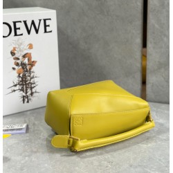 Loewe Puzzle Edge Small Bag In Yellow Satin Calfskin LS929187