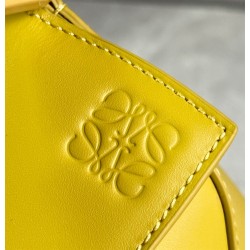 Loewe Puzzle Edge Small Bag In Yellow Satin Calfskin LS929187