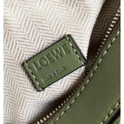 Loewe Puzzle Mini Bag In Avocado Green Calfskin LS929192