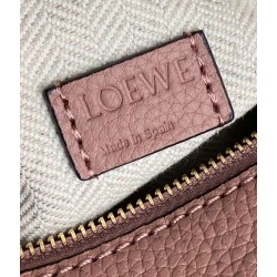 Loewe Puzzle Mini Bag In Dark Blush Grained Calfskin LS929195