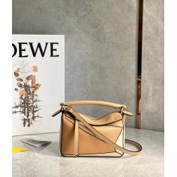 Loewe Puzzle Mini Bag In Dune/Warm Desert Calfskin LS929196