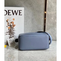 Loewe Puzzle Small Bag In Atlantic Blue Calfskin Leather LS929207