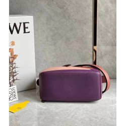 Loewe Puzzle Small Bag In Purple/Caramel/Blossom Calfskin LS929222