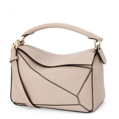 Loewe Puzzle Small Bag In Sandy Grained Leather LS929290