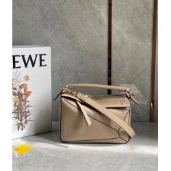 Loewe Puzzle Small Bag In Sandy Grained Leather LS929290