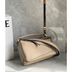 Loewe Puzzle Small Bag In Sandy Grained Leather LS929290