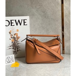 Loewe Puzzle Small Bag In Tan Classic Calfskin LS929224