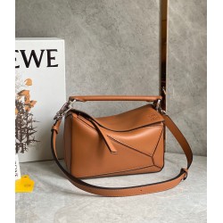 Loewe Puzzle Small Bag In Tan Classic Calfskin LS929224