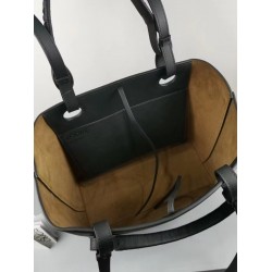 Loewe Small Anagram Tote In Black Grained Calfskin LS929231