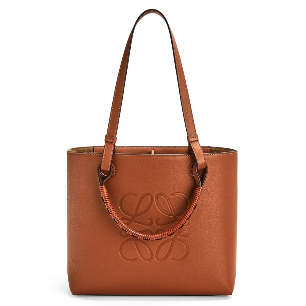 Loewe Small Anagram Tote In Brown Classic Calfskin LS929237