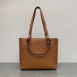 Loewe Small Anagram Tote In Brown Classic Calfskin LS929237