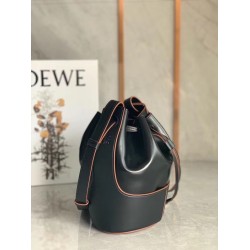 Loewe Small Balloon Bucket Bag In Black Calfskin LS929234