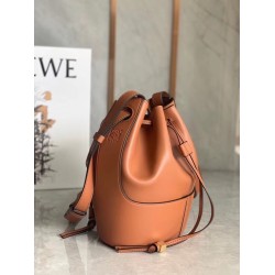 Loewe Small Balloon Bucket Bag In Camel Calfskin LS929239