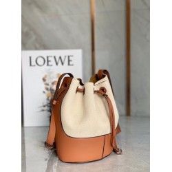 Loewe Small Balloon Bucket Bag In Canvas LS929240