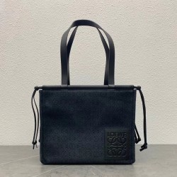 Loewe Small Cushion Tote In Black Anagram Jacquard LS929253