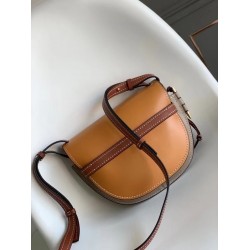 Loewe Small Gate Bag In Amber/Grey Soft Calfskin LS929254