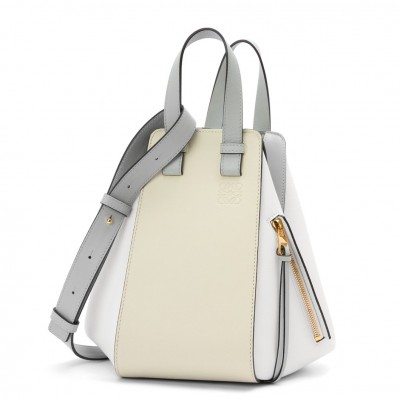 Loewe Small Hammock Multicolour Bag In Grey Calfskin LS929259