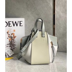 Loewe Small Hammock Multicolour Bag In Grey Calfskin LS929259