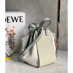 Loewe Small Hammock Multicolour Bag In Grey Calfskin LS929259