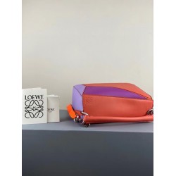 Loewe Small Puzzle Bag In Grapefruit/Mauve/Lilas Calfskin LS929270