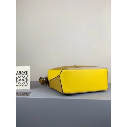 Loewe Small Puzzle Bag In Ochre/Yellow/Beige Calfskin LS929272