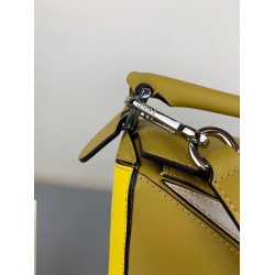 Loewe Small Puzzle Bag In Ochre/Yellow/Beige Calfskin LS929272