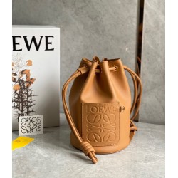 Loewe Small Sailor Bucket Bag In Brown Nappa Leather LS929275