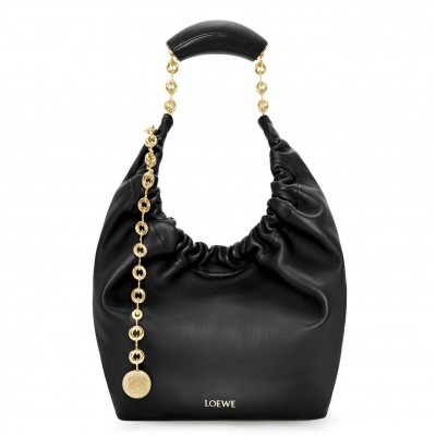 Loewe Small Squeeze Bag in Black Nappa Lambskin LS929279