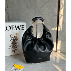 Loewe Small Squeeze Bag in Black Nappa Lambskin LS929279