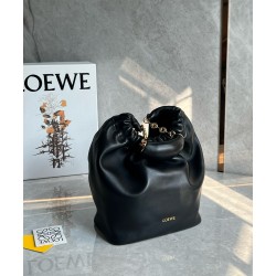 Loewe Small Squeeze Bag in Black Nappa Lambskin LS929279