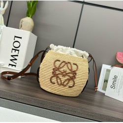 Loewe x Paula's Ibiza Raffia Beehive Basket Bag LS929287